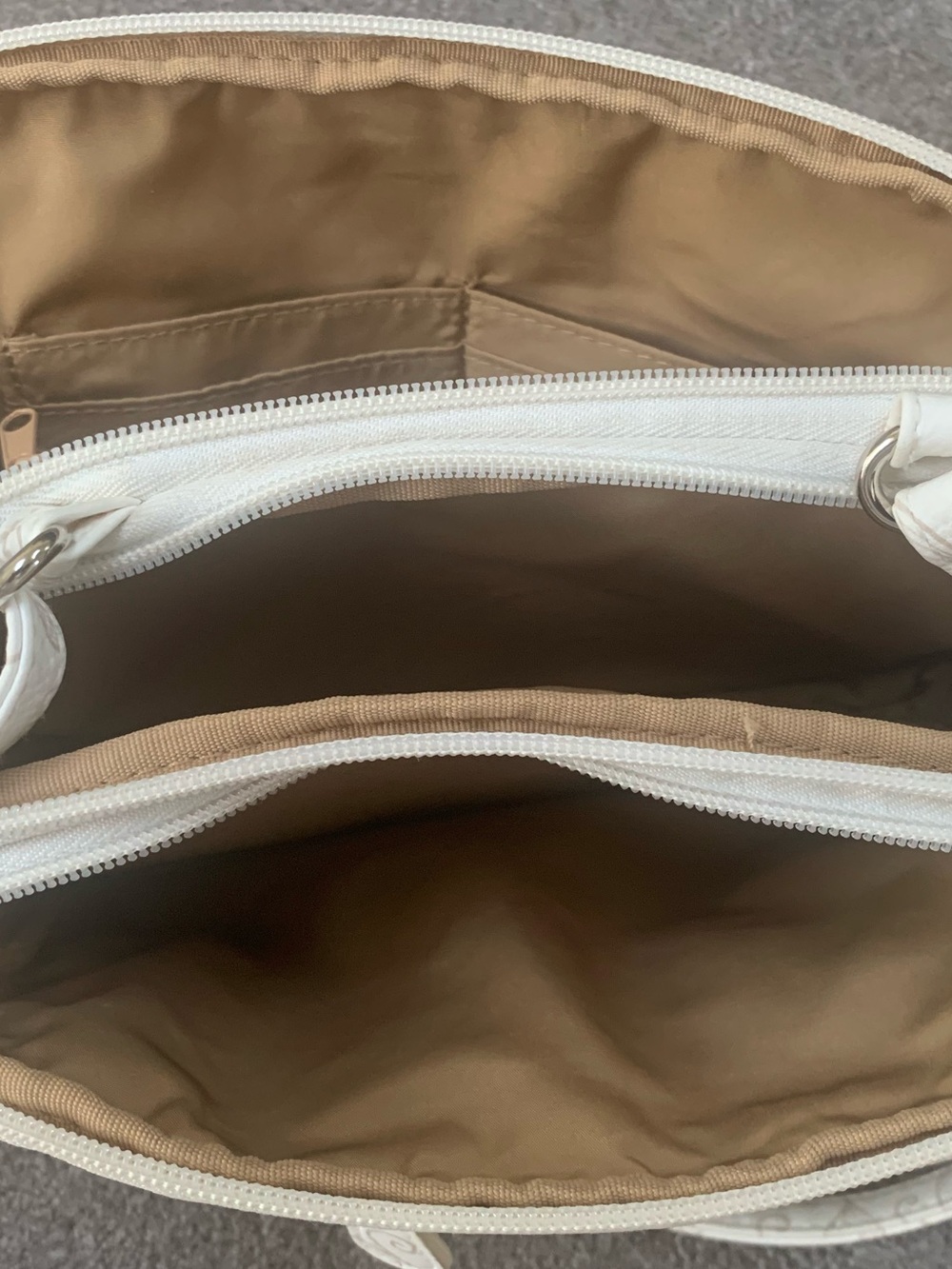 MultiSac Neutral Floral Bag in Off White - Picture 3 of 12